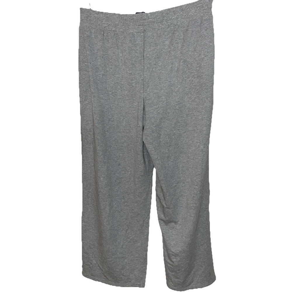Anybody Cozy Knit Wide Leg Sweat Pants Heather Gray Womans XL Tall Athleisure